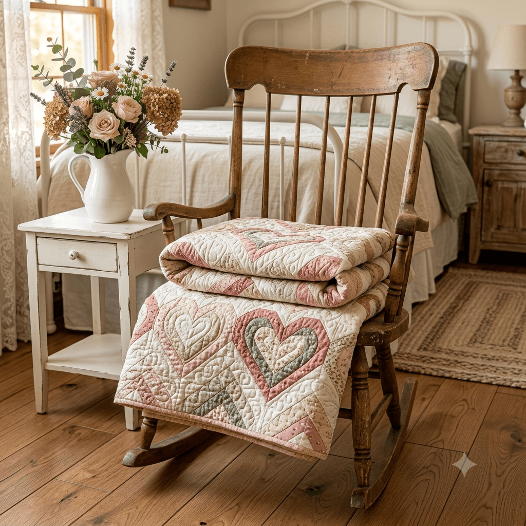 Heartstrings Quilt Pattern PDF, Beginner Friendly